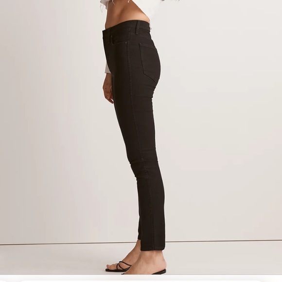 10” High- Rise Women Skinny Jeans Black Sz 24 Madewell - Picture 3 of 16